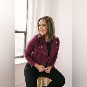 Sadie & Sage Violet Cropped Jacket NWT